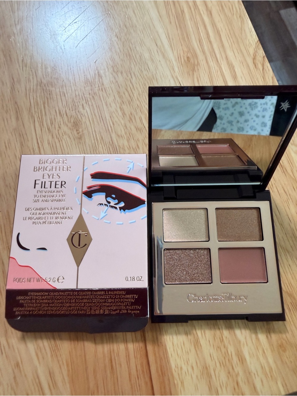 Charlotte Tilbury Neutral Pink & Bronze Eyeshadow Quad